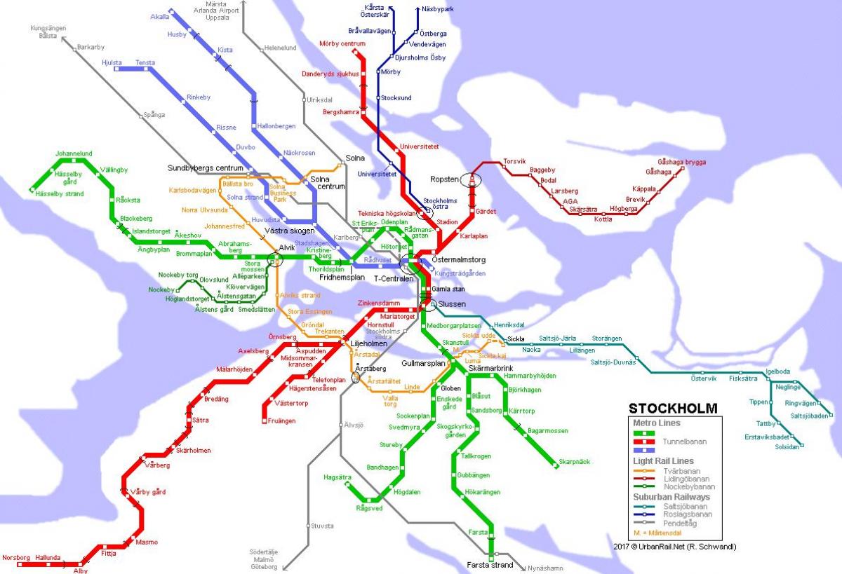 خريطة مترو ستوكهولم