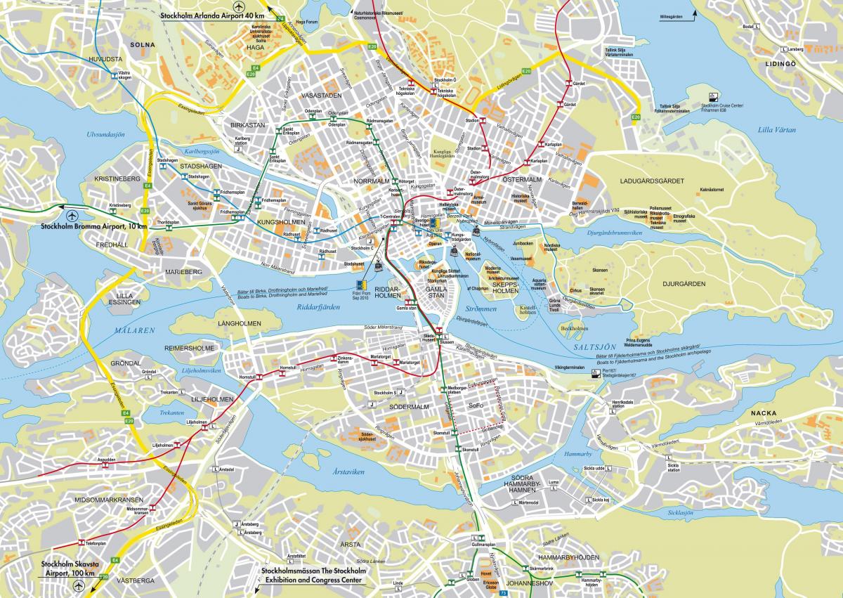خريطة مدينة ستوكهولم