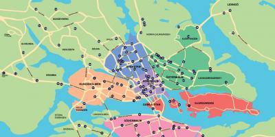خريطة مدينة الدراجة خريطة ستوكهولم