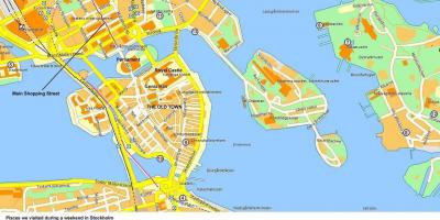 خريطة ستوكهولم محطة الرحلات البحرية