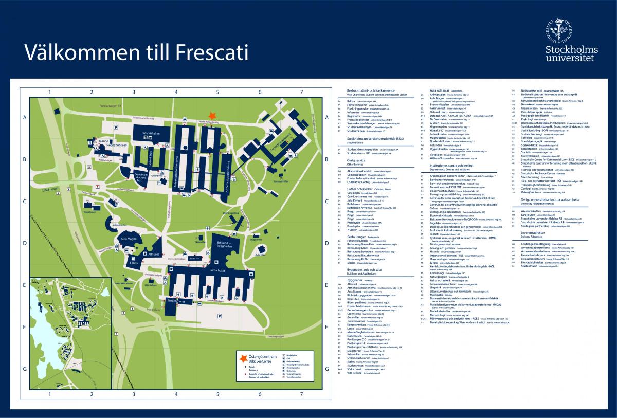 خريطة من جامعة ستوكهولم
