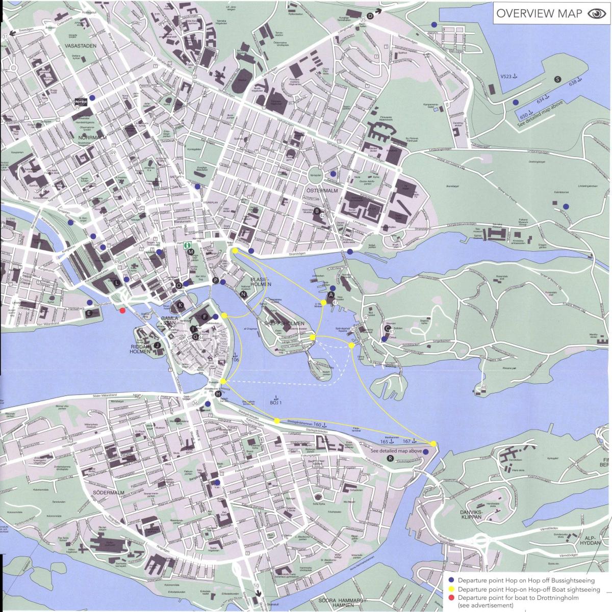 خريطة وسط ستوكهولم