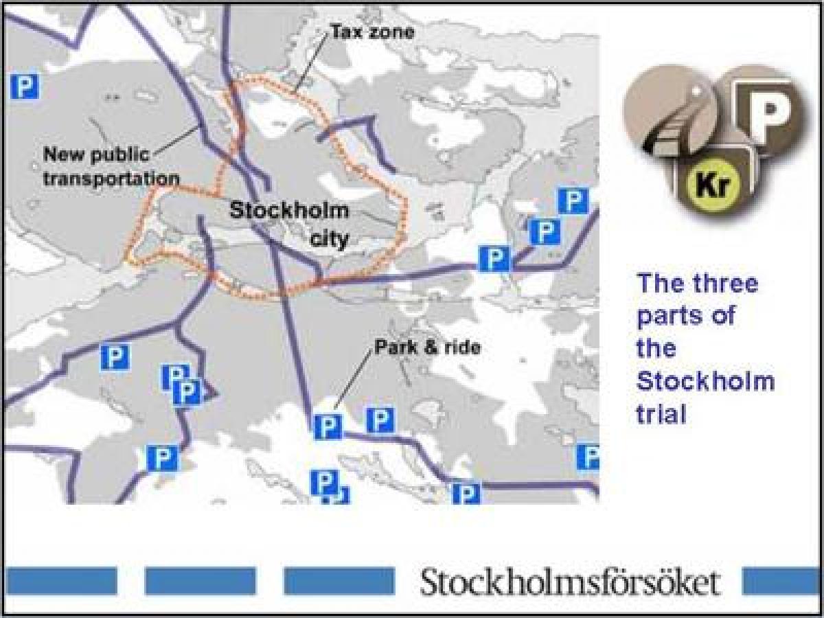 خريطة ستوكهولم وقوف السيارات