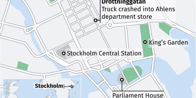 خريطة drottninggatan ستوكهولم